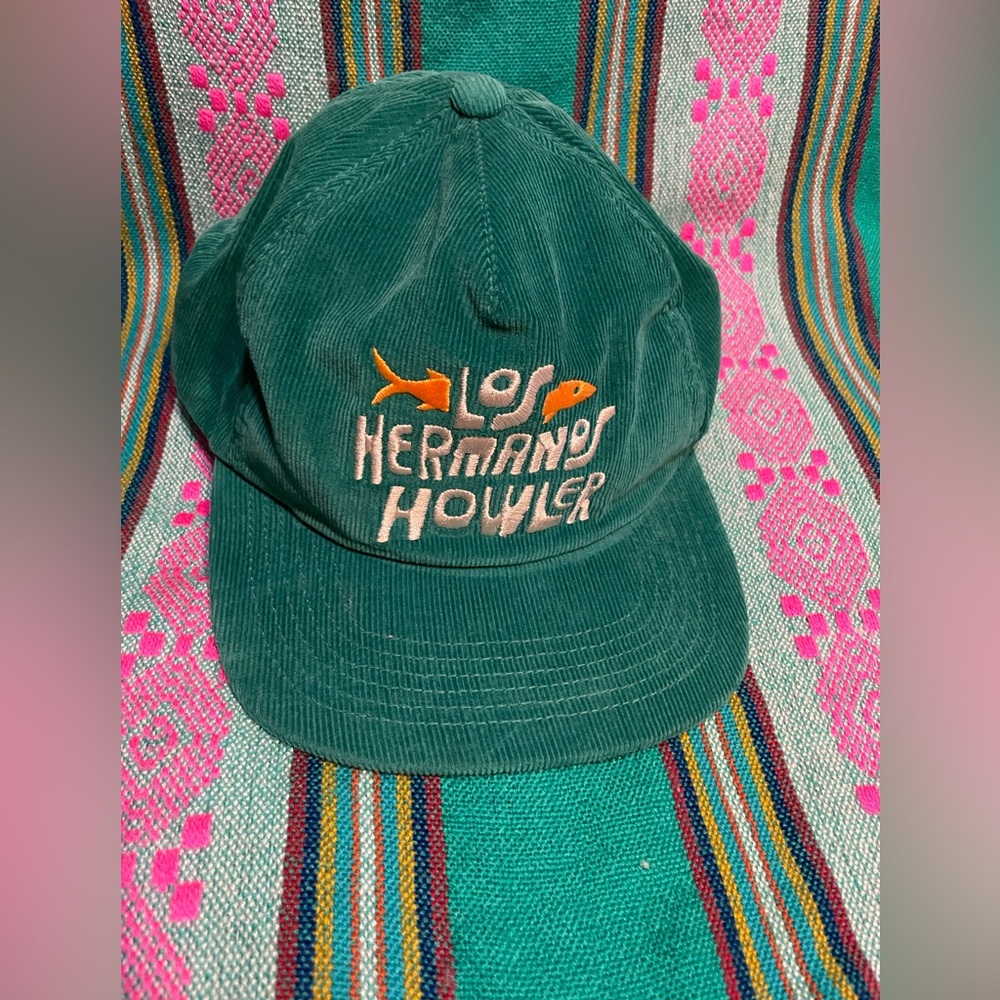 Los Hermanos Pescado Dark Teal Corduroy SnapBack Hat